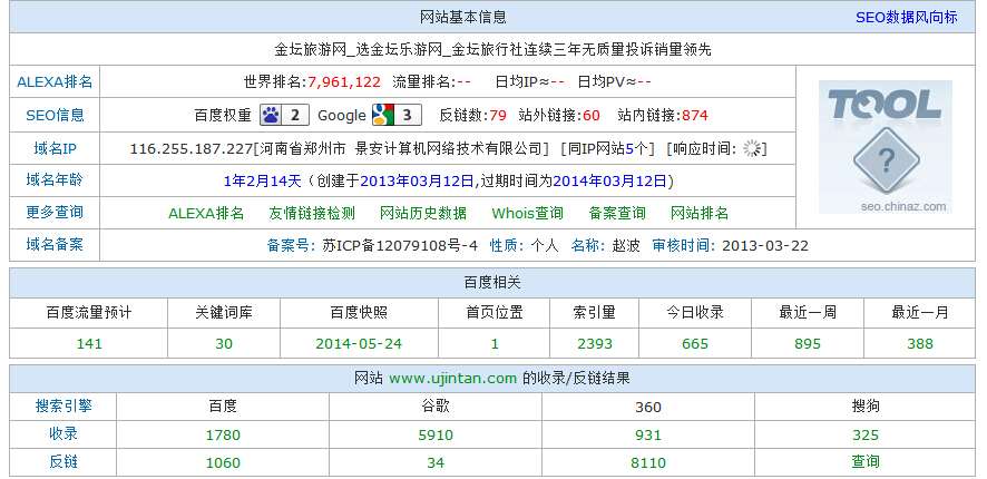 金壇旅游網(wǎng)站長平臺成績